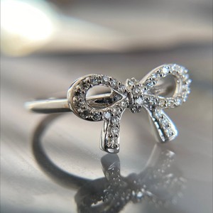 Bow Knot Moissanite IGI Certified Prong Setting 950 Platinum Cute Luxury <b>Dainty</b> Trendy Womens Engagement Anniversary <b>Rings</b> - Product Image 3