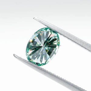 Diamante cultivado en laboratorio color verde corte ovalado hermoso tamaño personalizado y 0,5 a 10 quilates tamaño personalizado cultivado en laboratorio certificado CVD de Surat - Product Image 2