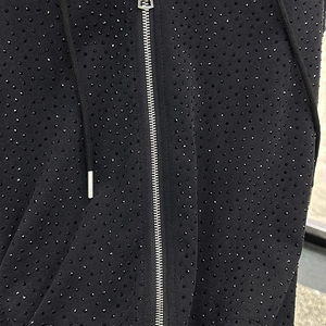 Best Selling Casual Comfortable <b>Running</b> Or Casual Streetwear Daily Outfit Women Rhinestone <b>Hoodie</b> Wholesale Price With Low MOQ - Product Image 2