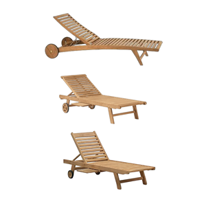 Dernier design de chaise longue pliante en bois massif, écologique et durable, avec coussins, pour la plage, la piscine, les meubles de loisirs, Indonésie, SOLDE - Product Image 5