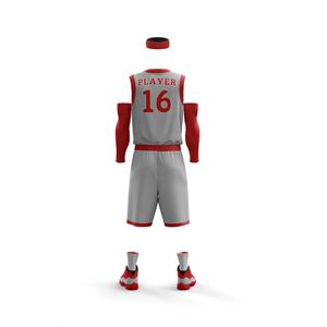 Conjunto de Camiseta y Pantalones Cortos de Baloncesto Personalizados para Hombre, Transpirable, Talla Grande, Sublimación Completa, Uniforme Ligero - Product Image 2