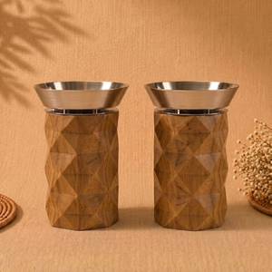 Quemador de Incienso de Madera con Recipiente de Acero Inoxidable de 160 mm de Altura para Aromaterapia, Uso en Todas las Estaciones - Product Image 6