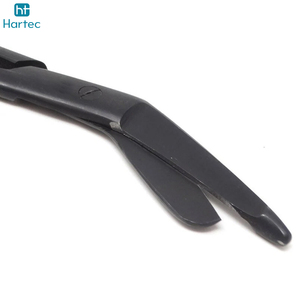 Tijeras para vendajes portátiles de color negro sólido, herramienta quirúrgica de primeros auxilios de acero inoxidable, uso de emergencia - Product Image 6