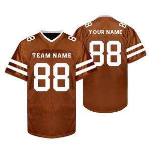 Bulk American Football Jersey Polyester <b>Mesh</b> Dazzle <b>Screen</b> Printing OEM Custom Logo V Neck Breathable Durable Gear - Product Image 5