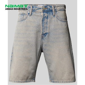 Wholesale Mens Denim Shorts <b>Soft</b> Cotton Fabric Cargo Pocket <b>Jean</b> Shorts Casual Outdoor Male Denim Short Pants - Product Image 3
