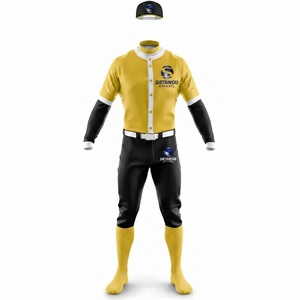 100% Polyester Custom Sublimated Full Button Baseball Uniforms Sets Supplier for Youths, <b>Kids</b>, Adults, Men and Women - Product Image 3