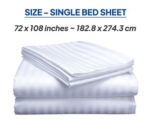 100% draps en lin avec rayures 400TC literie portable et pliable 100% coton pour un usage domestique - Product Image 5