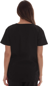 Tenues médicales pour femmes, ensembles de blouses à col en V et manches courtes, en coton et polyester tissé, plusieurs couleurs disponibles - Product Image 4