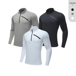 Fabricant de t-shirts de compression personnalisés pour l'exercice, t-shirts d'entraînement de gym, tissu extensible respirant, OEM ODM, marque privée - Product Image 4
