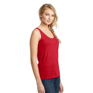 Breathable Quick Dry Gym Women's Tank <b>Tops</b> with Custom Design and Logo Plus Size 100% Cotton Fleece Eco-Friendly - Product Image 4