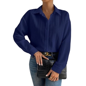 Women’s Floral Pattern Button <b>Down</b> Shirt Regular Fit Lightweight Casual Wear - Product Image 1