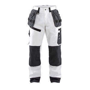 Safety Pants ANSI Class 2 High Visibility Black <b>Knee</b> <b>Patches</b> LED Flash Waterproof Breathable Polyester Tool Pockets Logo CE - Product Image 5
