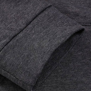 Sweat-shirt à capuche zippé pour femme, manches longues, couleur unie, tricoté, décontracté, pour l'hiver - Product Image 4