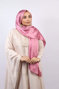 Custom Satin Plain Hijab Scarf Solid Color Breathable Soft <b>Silk</b> Feel <b>Head</b> <b>Wrap</b> Shawl OEM ODM Textile Manufacturer - Product Image 3