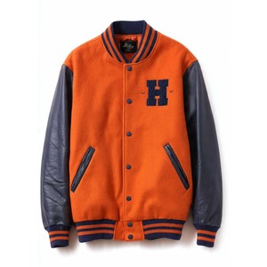 <b>Mens</b> Pink Varsity <b>Jacket</b> Genuine Leather Sleeves Embroidered <b>Letter</b> D Front Turn-down Collar Preppy Style Winter Wear Breathable - Product Image 6