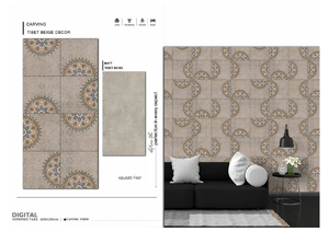 Azulejos de Porcelana Comerciales Premium de 600x1200mm, Acabado Brillante, 8mm de Grosor, Absorción de Agua <0.5%, Diseño Moderno para Interiores - Product Image 3