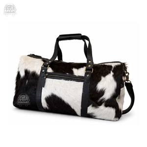 Sac de voyage en cuir de vachette fait main, best-seller, avec poils naturels, sac de sport, accessoires de mode - Product Image 1