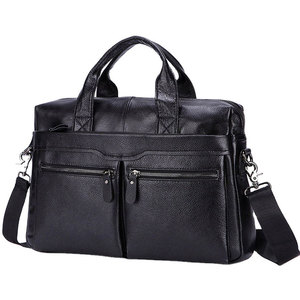Sac pour ordinateur portable de voyage d'affaires en cuir véritable léger et durable pour documents professionnels et usage quotidien - Product Image 1