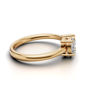 IGI Certified Lab Grown Diamond Toi Et Moi <b>Ring</b> 18K Yellow / White & Rose Gold Oval & Heart Shape Engagement <b>Ring</b> for Women - Product Image 4