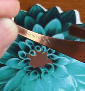 Bracelet manchette personnalisé en cuivre pur fait main, bijou en cuivre massif gravé, artisanat en métal, bijou thérapeutique conique pour hommes et femmes, OEM - Product Image 2