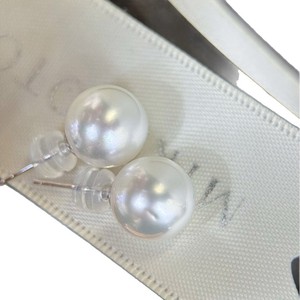 Boucles d'oreilles en perles d'eau douce naturelles avec crochet d'oreille en chanvre dégradé de 4 à 10 mm légèrement imparfaites en argent 925 parfaitement assorties - Product Image 5