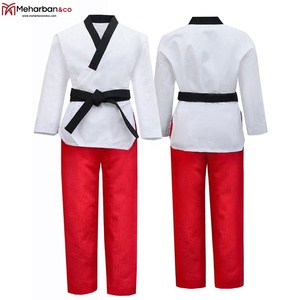 Taekwondo-Uniform Suits Black Kids Adult Unisex Customized Material Customized Color Customized <b>Design</b> Pairs - Product Image 3