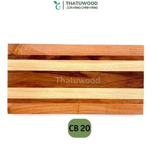 Thatuwood Wooden Cutting Board Rectangular Handmade Rustic Kitchen CB 12 - Product Image 2