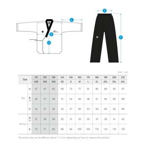 Uniforme de Taekwondo de Último Diseño, Alta Calidad, Logotipo Personalizado, Secado Rápido, Transpirable, Anti-Encogimiento, Corte Ajustado, Poliéster/Algodón - Product Image 5