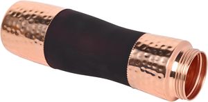 Handmade Pure <b>Copper</b> <b>Drinking</b> Water <b>Bottle</b> with Sipper Cap 1000ml Ayurvedic Health Benefit <b>Bottle</b> for Gym Travel Office and Home - Product Image 3