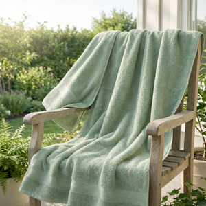 ผ้าขนหนูอาบน้ำผ้าฝ้ายแท้ 100% 600 GSM เนื้อนุ่มพิเศษ ซึมซับน้ำได้ดี สีพื้น ทออย่างหรูหรา ชุดผ้าขนหนูบีบอัดสำหรับใช้ในบ้าน แห้งเร็ว เหมาะสำหรับสปา - Product Image 6