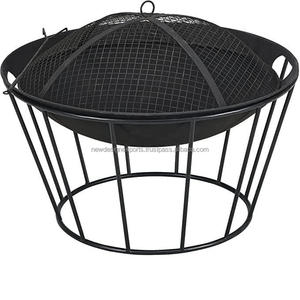 "Backyard Bonfire" Reinforced Steel Fire Pit with <b>Poker</b> & Cover - Product Image 6
