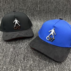 Gorra Snapback Unisex Ajustable de 6 Paneles en Negro y Azul Personalizada con Logotipo Aplicado en el Panel Frontal, Material Poliéster/Algodón, Estilo Urbano - Product Image 6