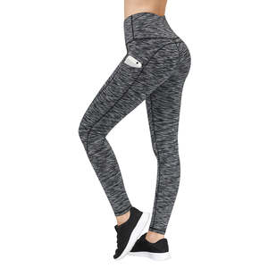 Leggings de Yoga para Mujer, Cintura Alta, Push-Up, para Fitness, Running, Gimnasio, Deporte, sin Costuras, Estampados, Elásticos en Cuatro Direcciones, Spandex/Nylon - Product Image 2