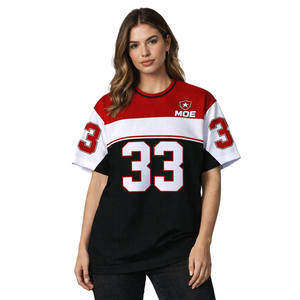Maillot de football américain personnalisé pour femmes, en mesh polyester haute performance, uniforme d'équipe, nom et numéro personnalisés, OEM ODM en gros - Product Image 2