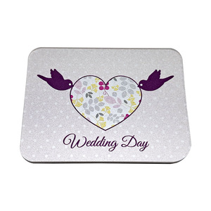 Imán Rectangular para Refrigerador con Diseño de Corazón Rosa para Decoración del Hogar, Recuerdo de Boda - Product Image 1
