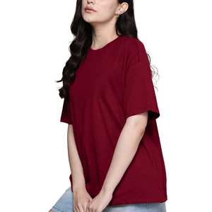 Camiseta de Algodón Extra Grande para Mujer, Edición Verano 2026, Cuello Redondo, Manga Corta, Corte Holgado, Uso Diario - Product Image 2