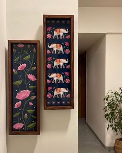 Handmade Customized Modern Rustic Natural Wood Triple <b>Collage</b> Silk Screen Printed Tabletop Picture <b>Frame</b> - Product Image 4