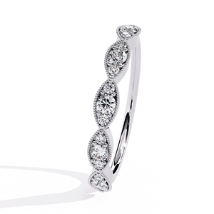 Anillos de Boda Sueltos de Oro de 10K con Diamantes de Laboratorio de Lujo, Corte Brillante, Certificación IGI, Color DEF, Claridad VS, para Mujer y Hombre - Product Image 3