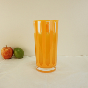 [Holar] Verre incassable réutilisable de 23 oz, design moderne à rayures orange vives, fabriqué à Taïwan, pour la maison, les fêtes en plein air - Product Image 5
