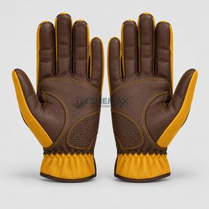 Guantes cómodos para montar a caballo con paneles flexibles, cierres seguros para la muñeca y palmas duraderas para jinetes recreativos. - Product Image 5