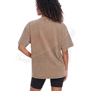 เสื้อยืดคอกลมแขนสั้นสั่งทำขายส่ง ผ้าฝ้าย 100% ทรงหลวม ระบายอากาศได้ดี แบบถัก ไหล่ตก - Product Image 3