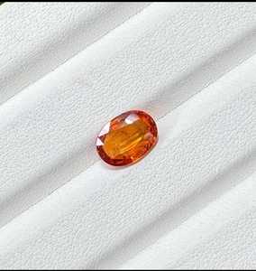 Zafiro naranja natural ovalado, piedra preciosa tratada térmicamente, suelta, para la fabricación de joyas, anillos, colgantes, pendientes, alta calidad - Product Image 6