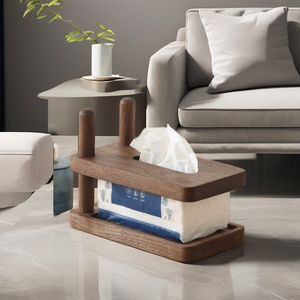 Boîte à mouchoirs de luxe en bois de manguier - Product Image 3