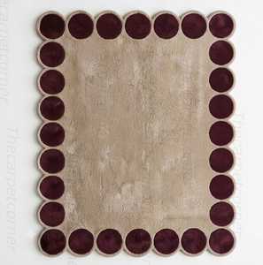 Modern Oval Scandinavian Style Floral Pattern Wool Acrylic Hand <b>Tufted</b> Eco-Friendly Non-Slip Latex Backing Thick Pile Area <b>Rug</b> - Product Image 6