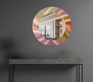 <b>Round</b> Handmade Bone Inlay Wall <b>Mirror</b> for Home Modern Living Room Bedroom Hallway Interior Design REHMAN CRAFT - Product Image 1
