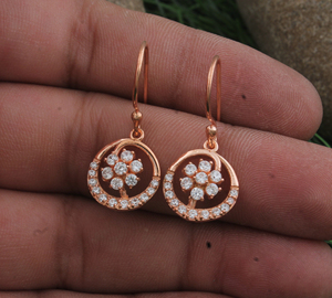 Rose Gold Plated 925 Sterling <b>Silver</b> CZ <b>Stud</b> Earrings Sparkling Cubic Zirconia Heart Shape <b>Studs</b> Fashion Jewelry Wholesale - Product Image 3