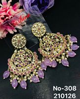 Boucles d'oreilles pendantes tendance en alliage, motif cloche, avec perles d'imitation géométriques et diamants américains, pour femme, mariage/fête - Grande Vente