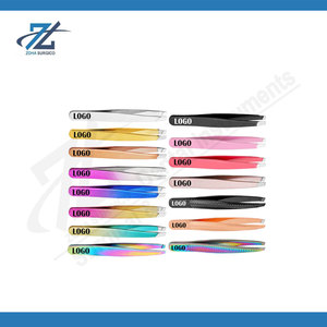 Juego de Pinzas para Cejas de Acero Inoxidable Color Oro Rosa de Lujo, con Punta Inclinada, Aplicador de Pestañas, Kit de Cuidado Personal con Estuche de Viaje, Hecho en Pakistán - Product Image 4