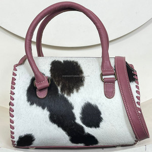 Sac de voyage en cuir de vache véritable pour femmes, grande capacité, style occidental, sac rapide avec fermeture à glissière pour la semaine en plein air - Product Image 4