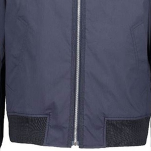 <b>Men's</b> <b>Navy</b> Blue Bomber <b>Jacket</b> Stand Collar Zipper Closure Casual Windproof Polyester Regular Fit Autumn Wear <b>Men's</b> <b>Jackets</b> - Product Image 6